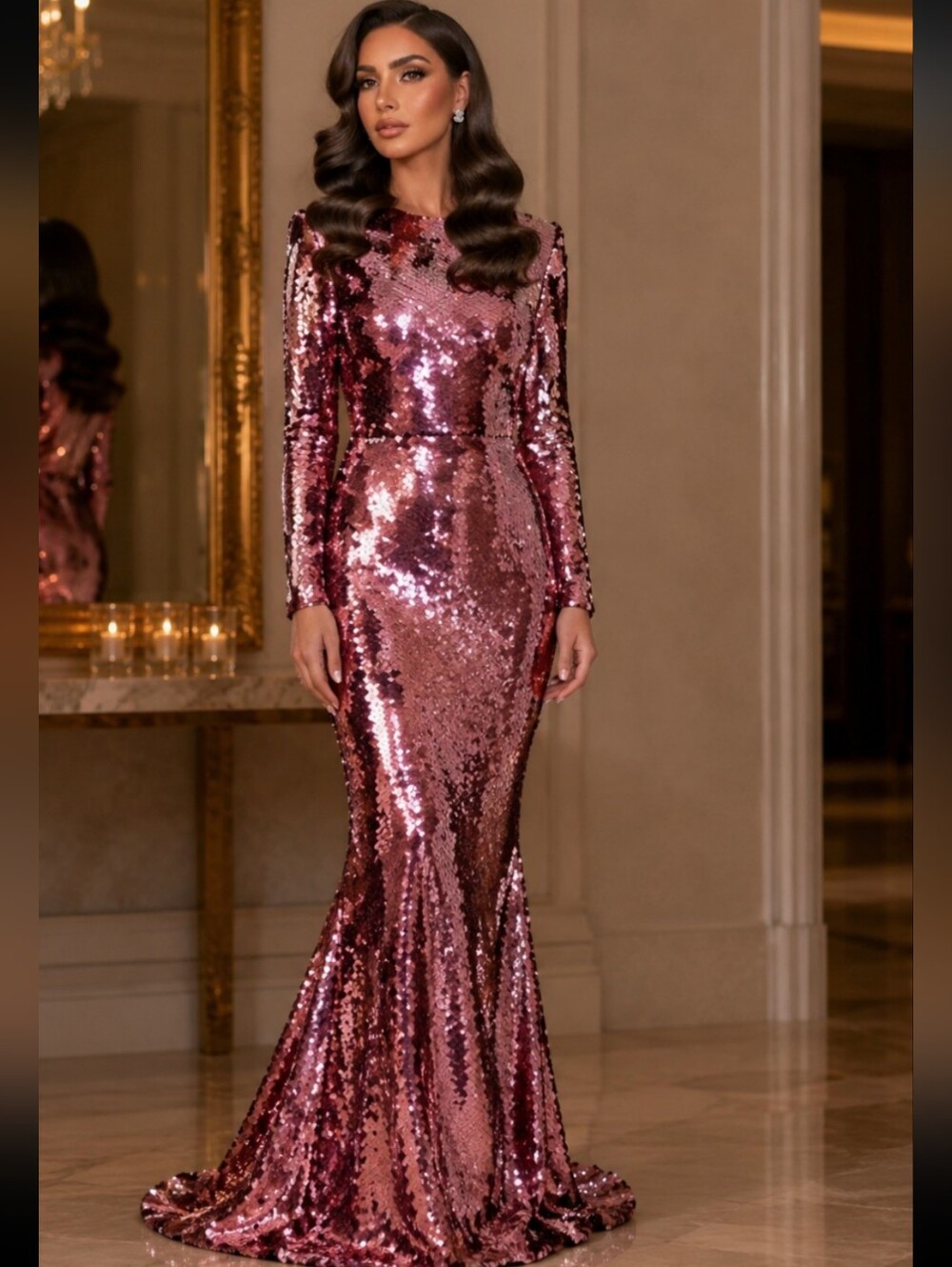 Zhivago - SZ 6 - The Past Returns Sequin Gown
